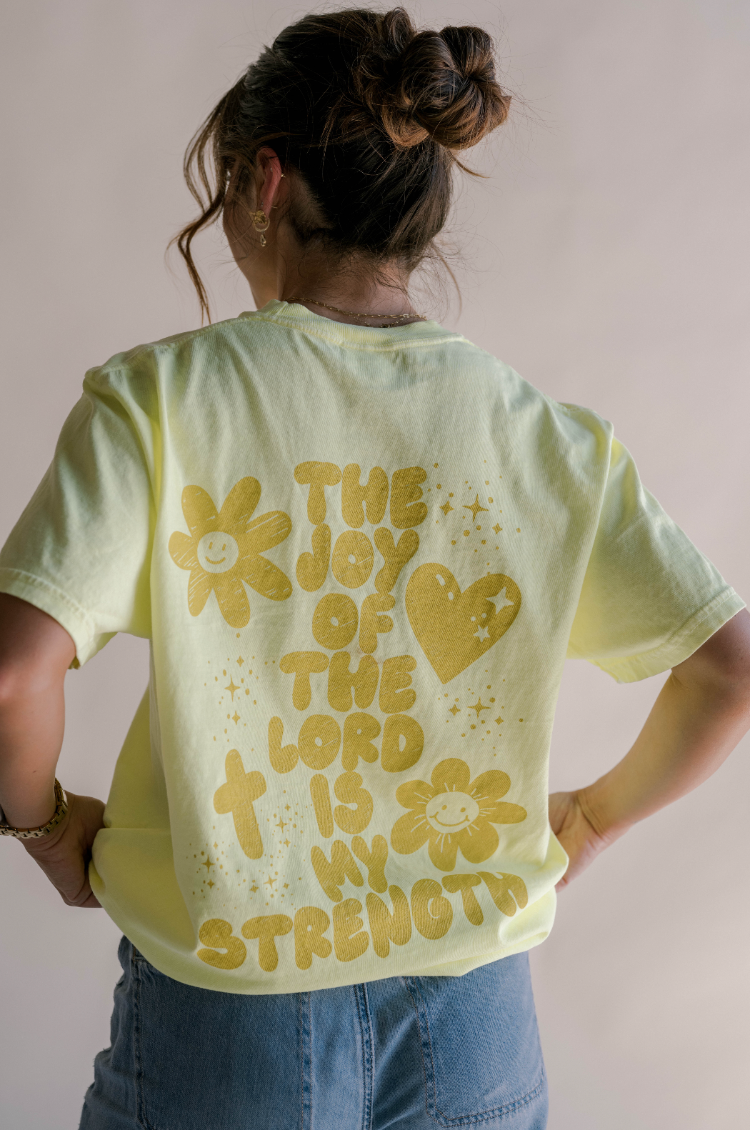 Jesus Is Joy Tee Tee - Neon Yellow (CLOSEOUT)