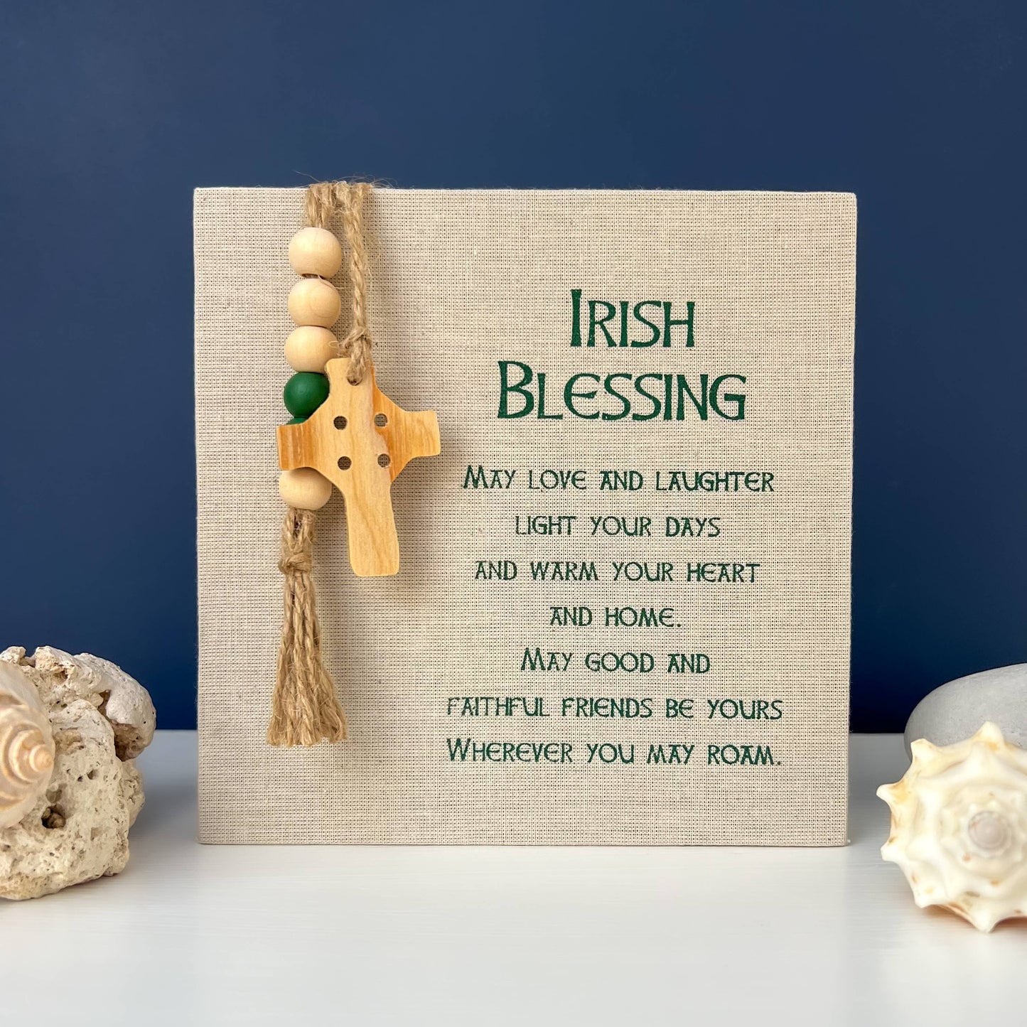 Irish Blessing Fabric Plaque