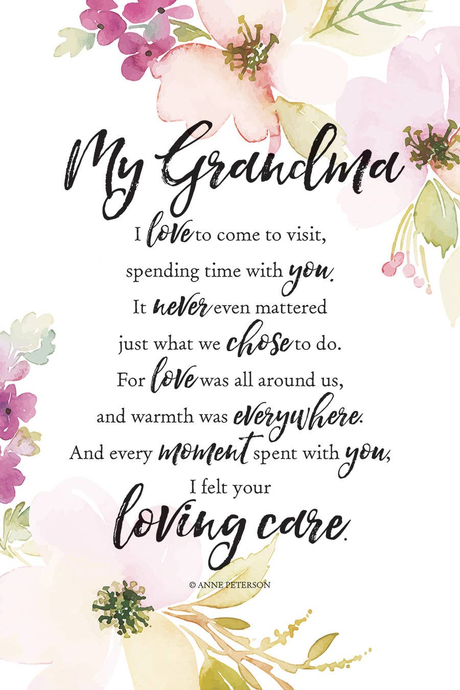 My Grandma - Woodland Grace 6X9 Wood Plaque