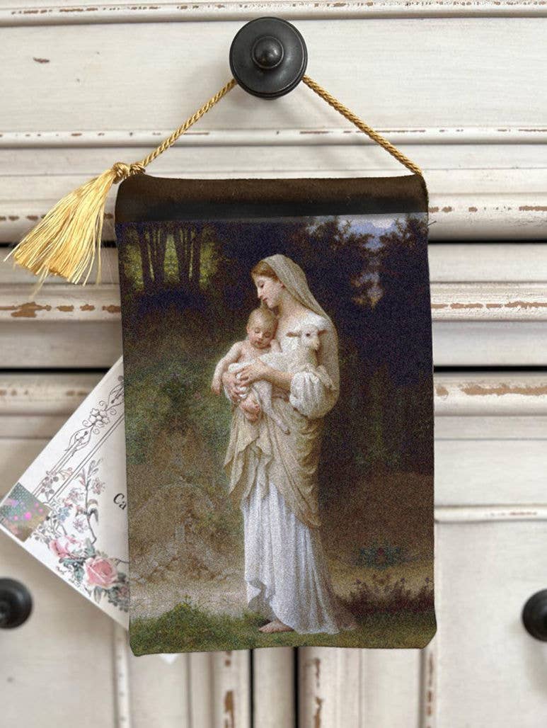 MARY VINTAGE CATHOLIC Blessing Carrier Pouch THE INNOCENCE