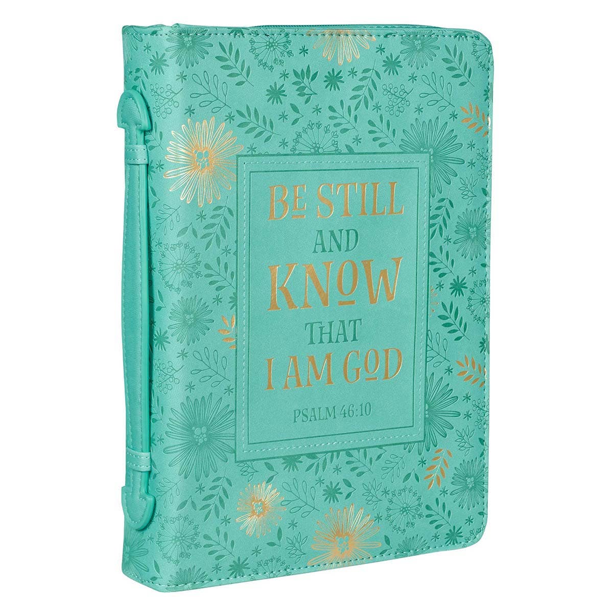 Bible Cover Turquoise Be Still and Know Psalm 46:10