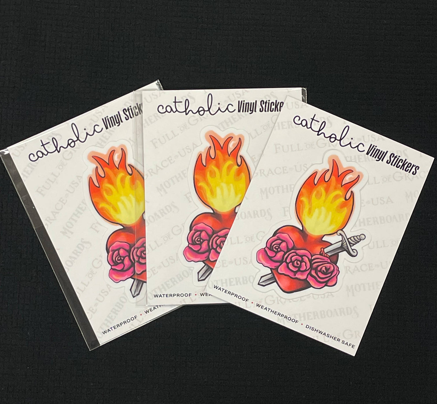 Immaculate Heart Die-Cut Decal