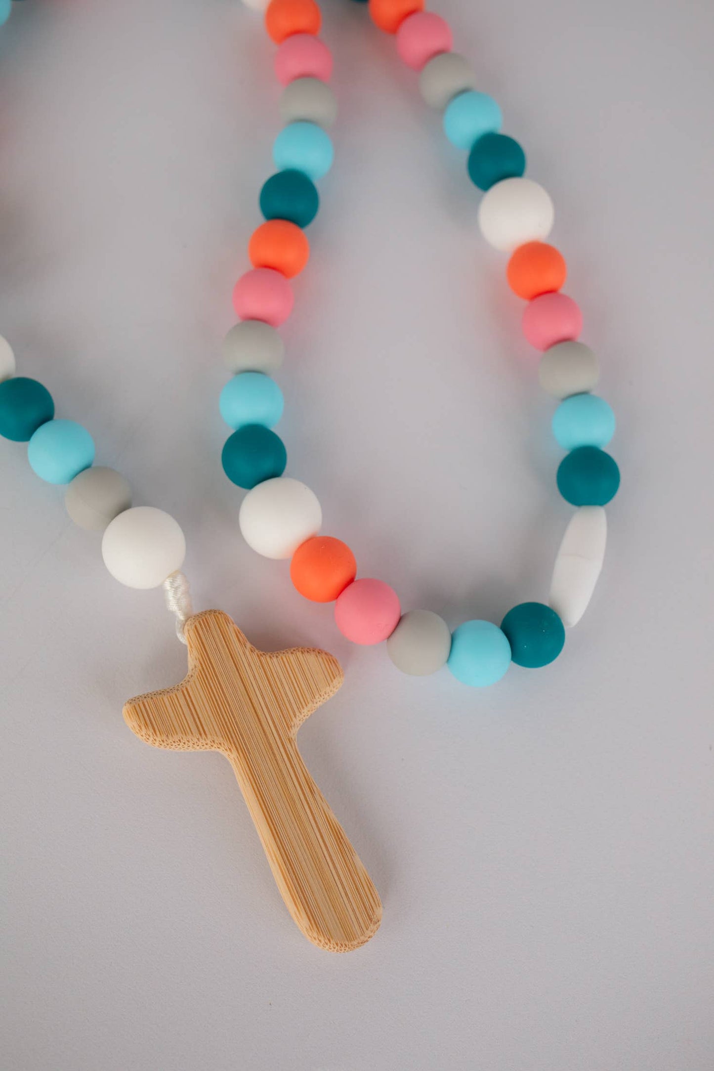 Girl Noah's Ark Baby Rosary | Teething Rosary |Baptism Gift