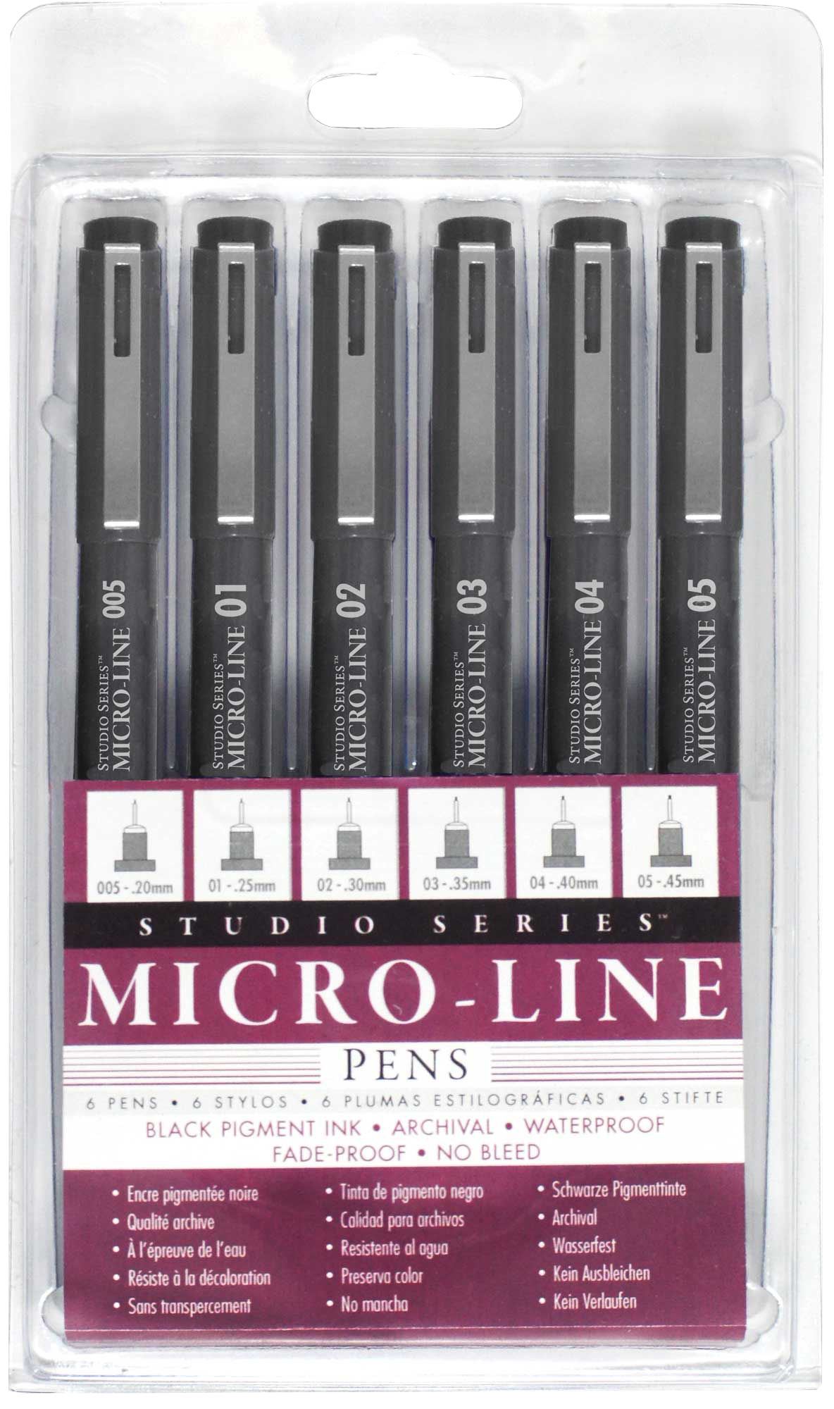 Studio Series Micro-Line Pen Set (Set of 6)