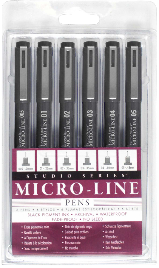 Studio Series Micro-Line Pen Set (Set of 6)