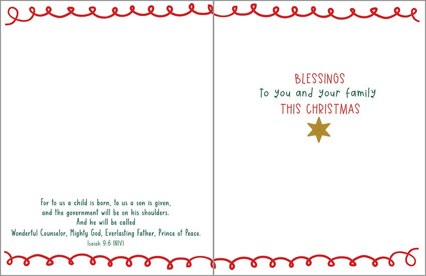 Scripture Christmas Card - Sweet Nativity