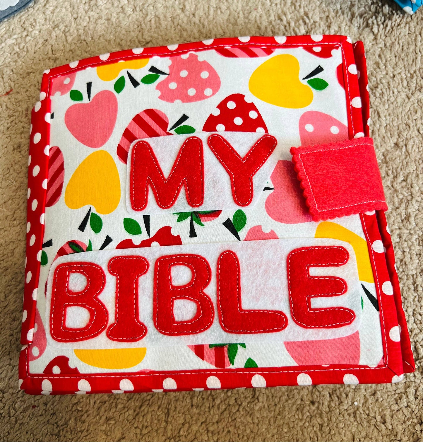 A Kids bible busy book, Interactive Kids Bible ,baptism gift
