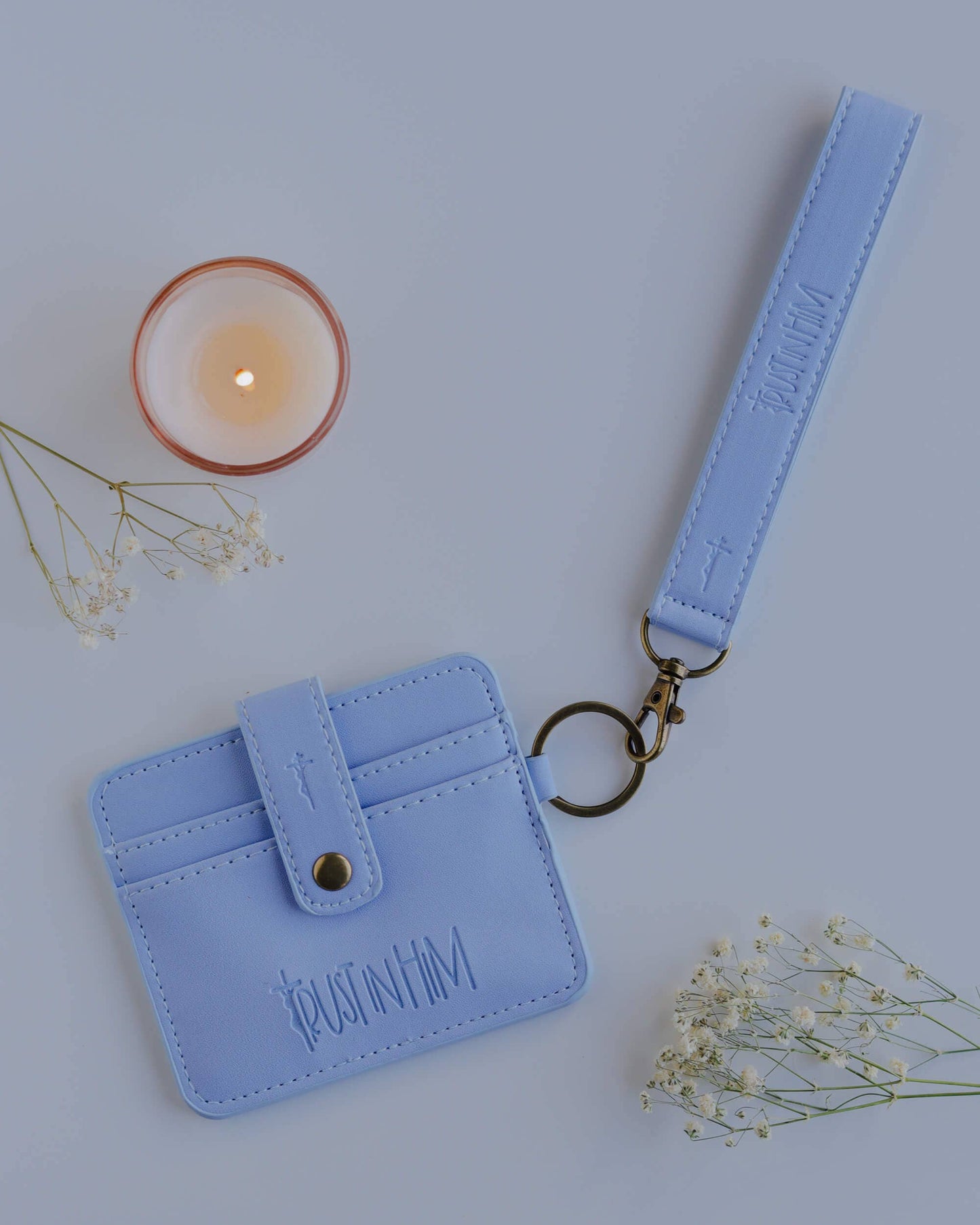 Trust in Him wristlet