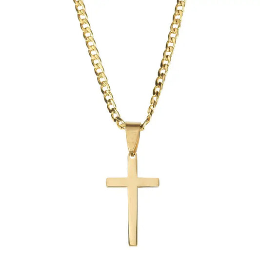 Gold Plated Cross Necklace
