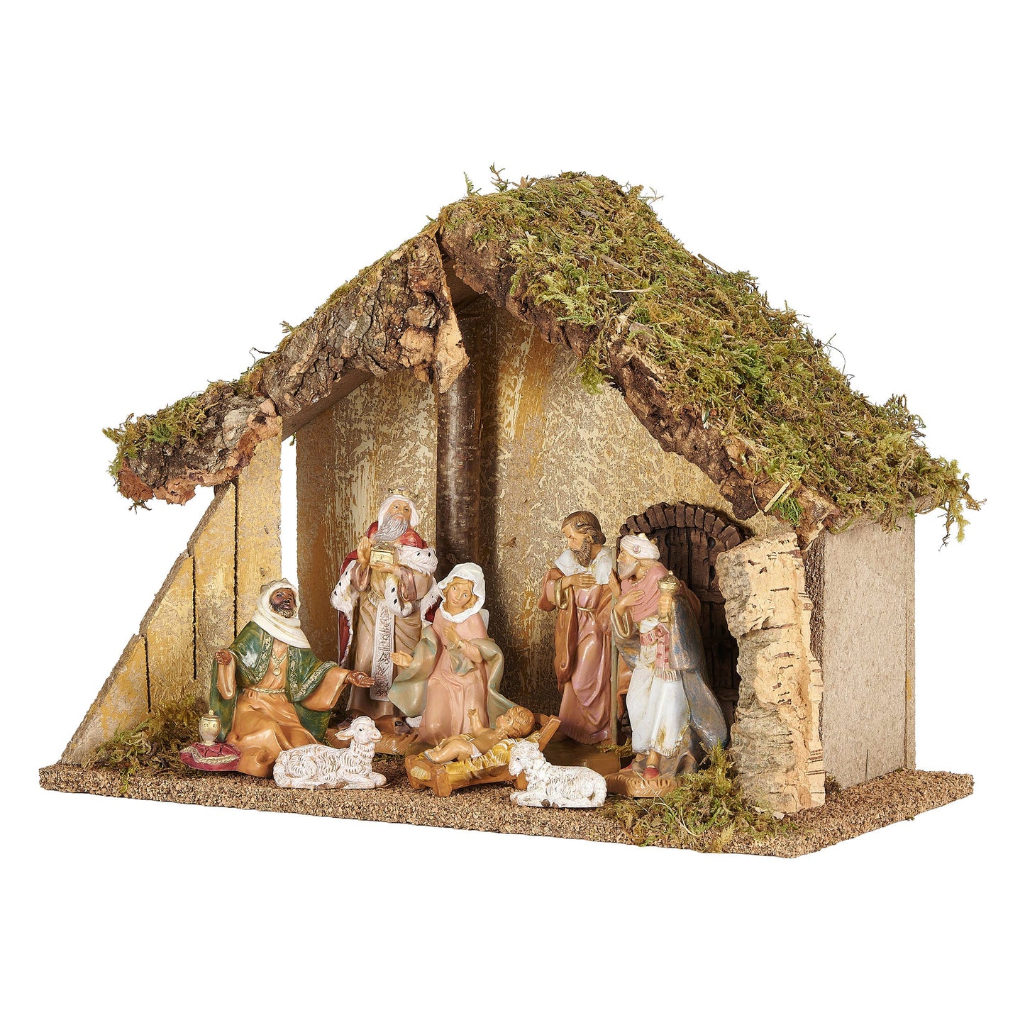 Fontanini 8-Figure Rustic Nativity with Stable 5" Scale 