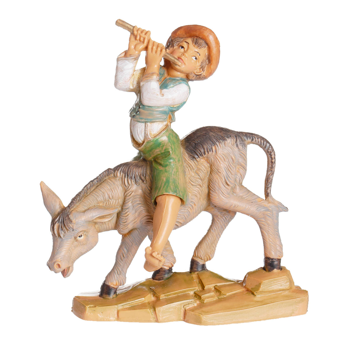Fontanini 5" Scale Dominic Boy With Donkey Nativity Figure