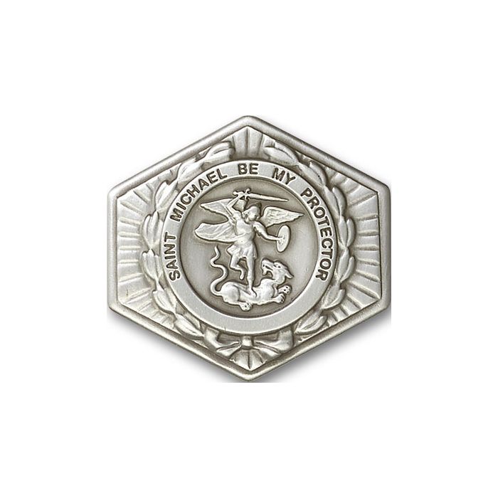 Saint Michael the Archangel Visor Clip