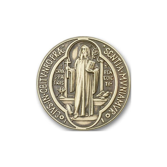 Bronze Oxide St Benedict Visor Clip