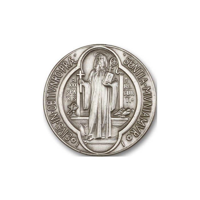 Pewter St Benedict Visor Clip