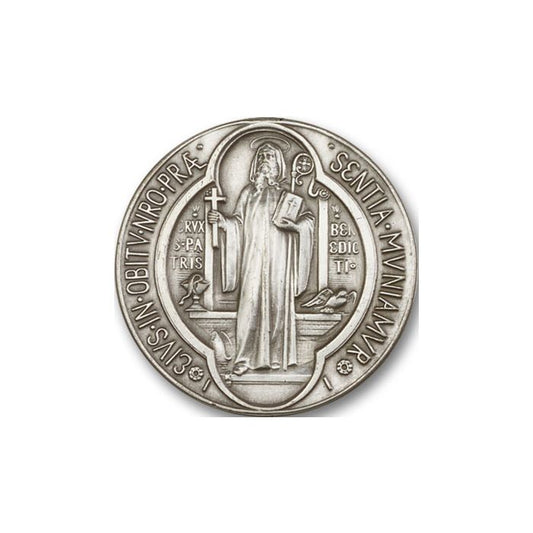 Pewter St Benedict Visor Clip
