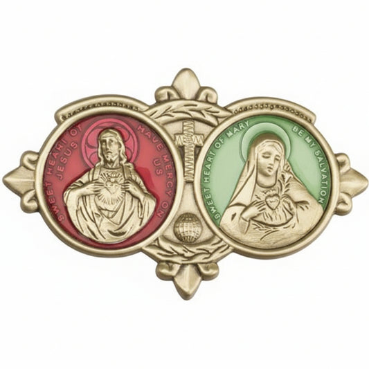 Jesus Mary Visor Clip