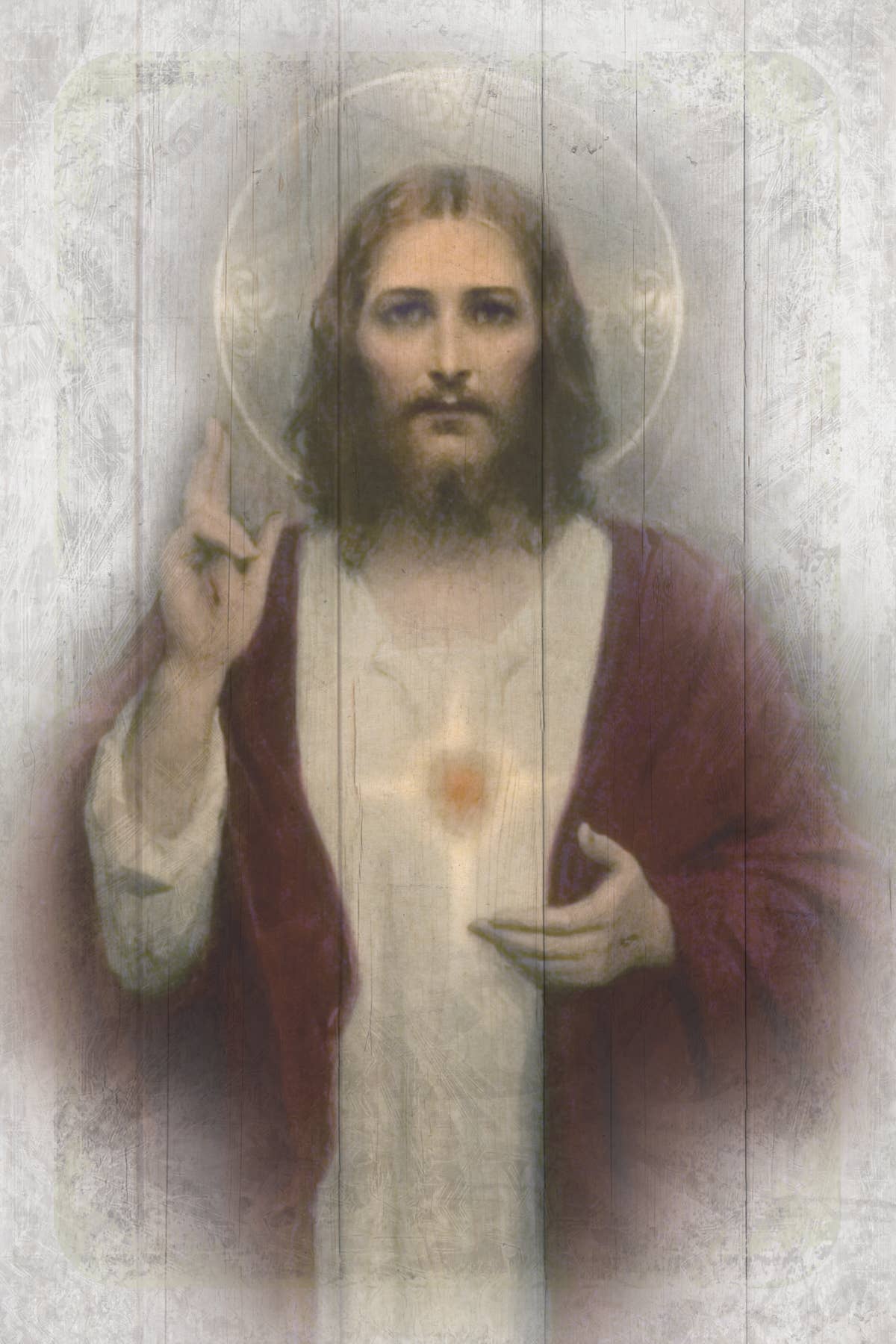 Sacred Heart - Inspirational Plaques 6X9