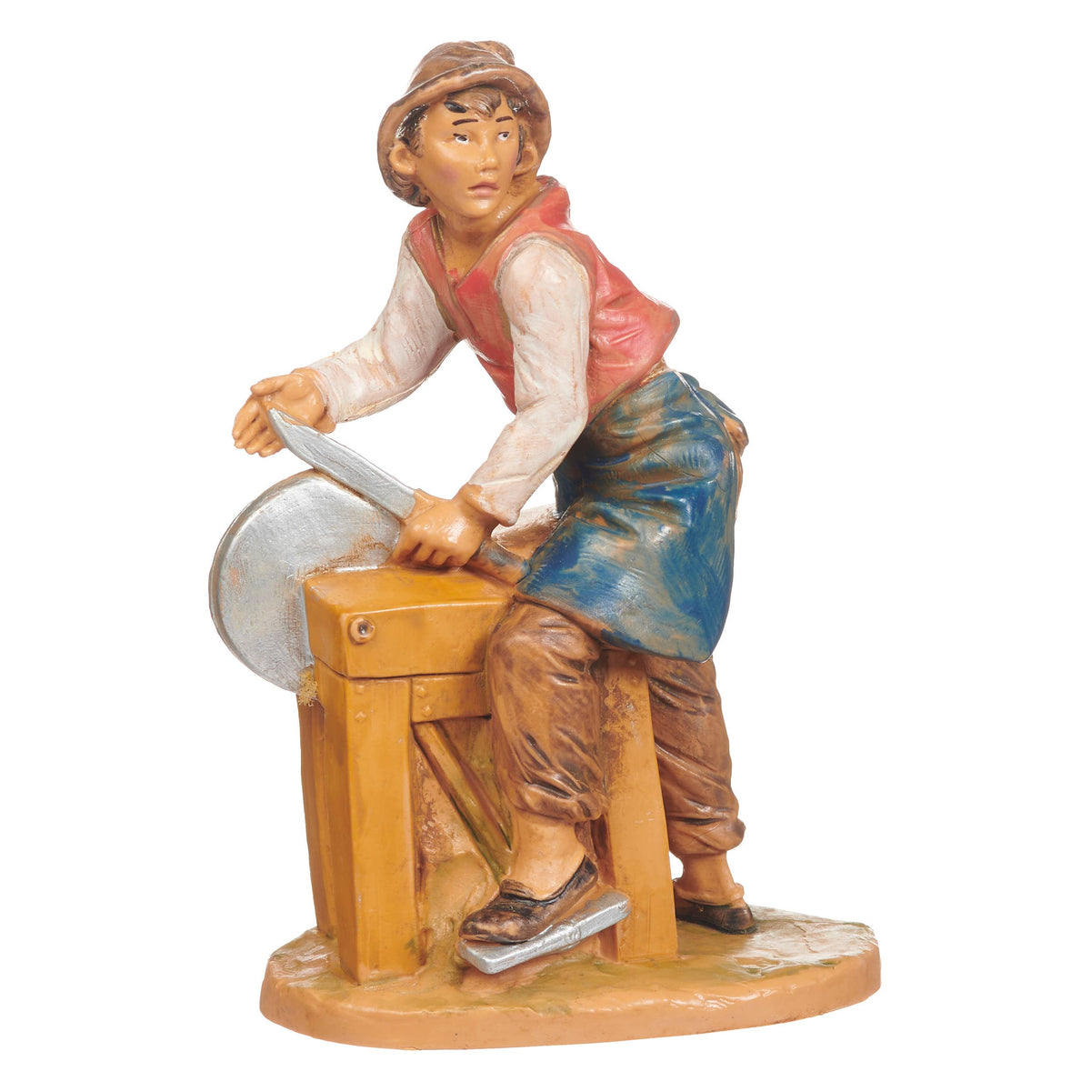 Fontanini 5" Scale Silvanus, Knife Sharpener Nativity Figure