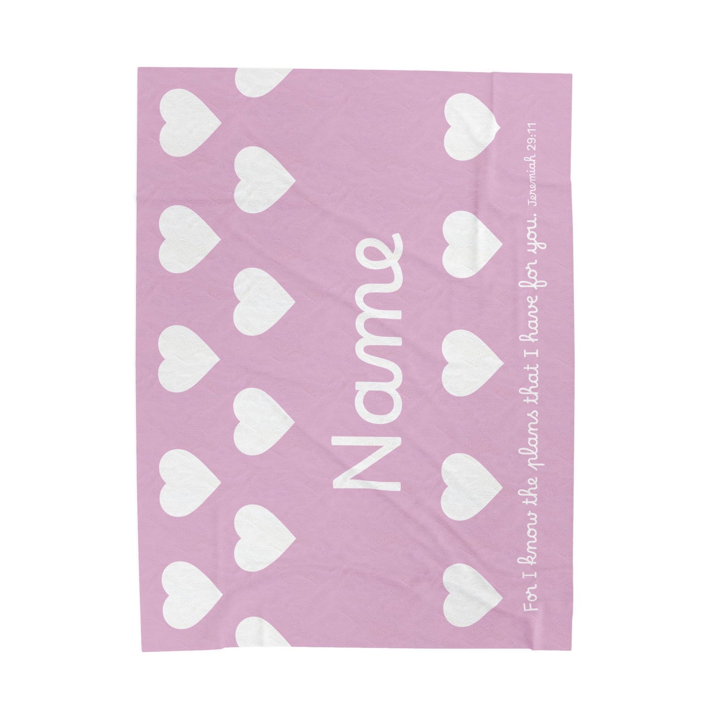 For I Know The Plans Personalized Blanky