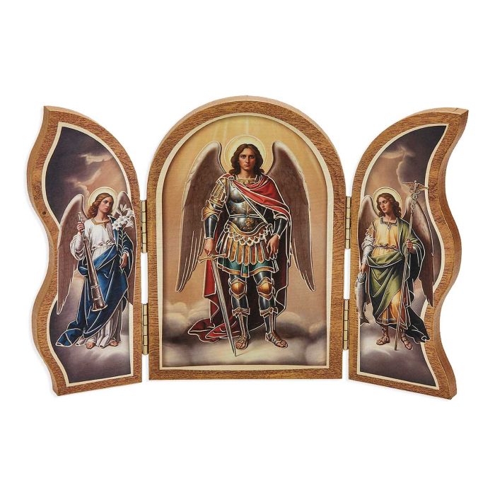 The Three Archangels Grand Standing Triptych Large