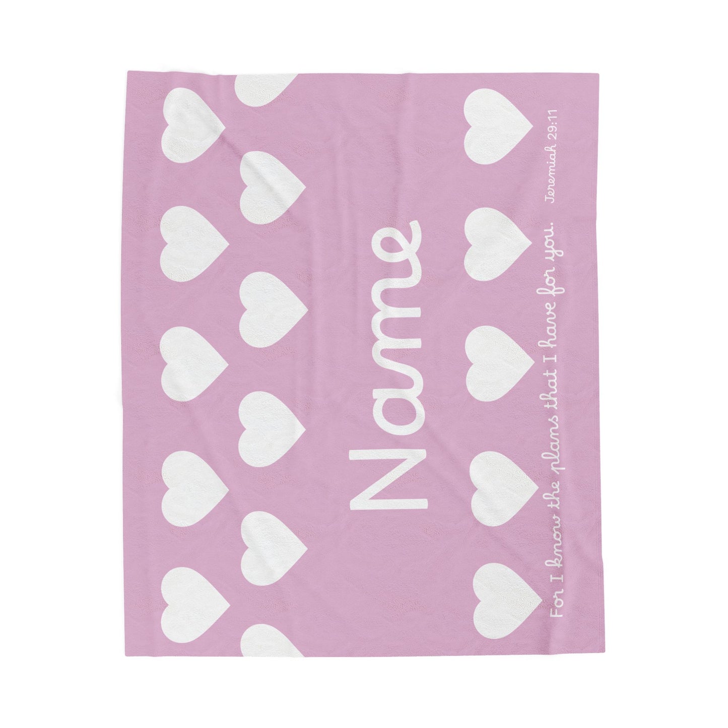 For I Know The Plans Personalized Blanky