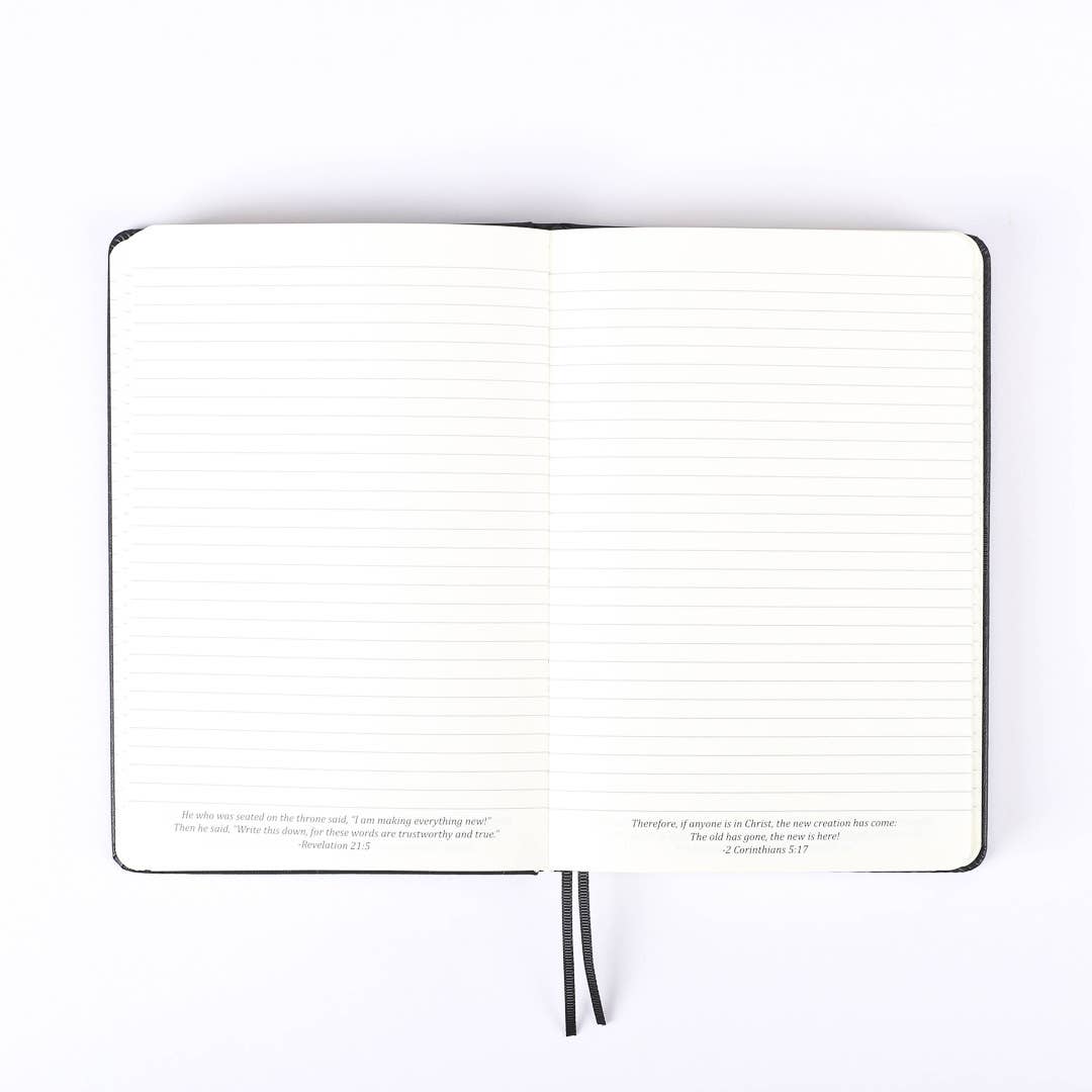 Hardcover Black Wineskin Journal (420 Pages)
