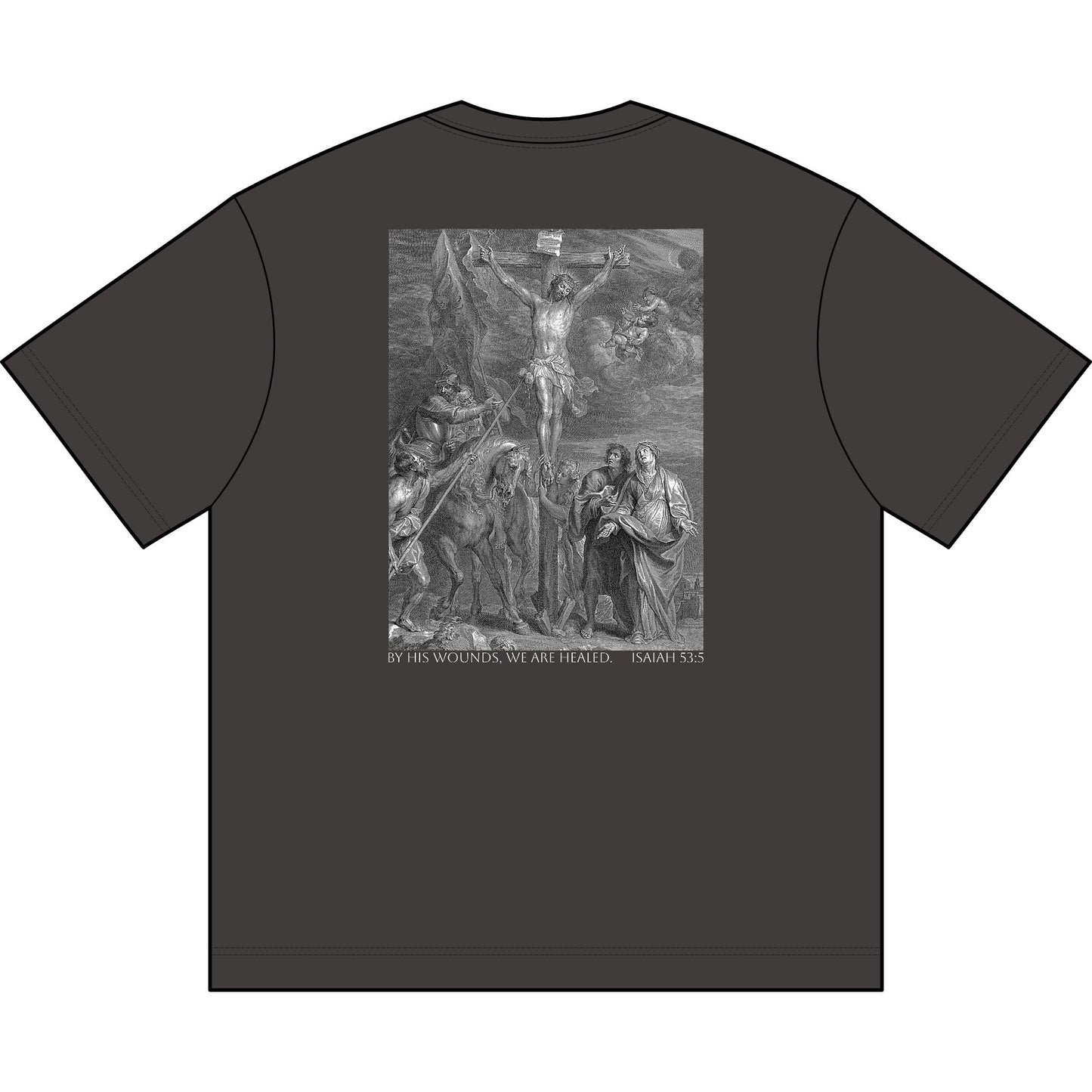 By His Wounds Vintage Box Tee