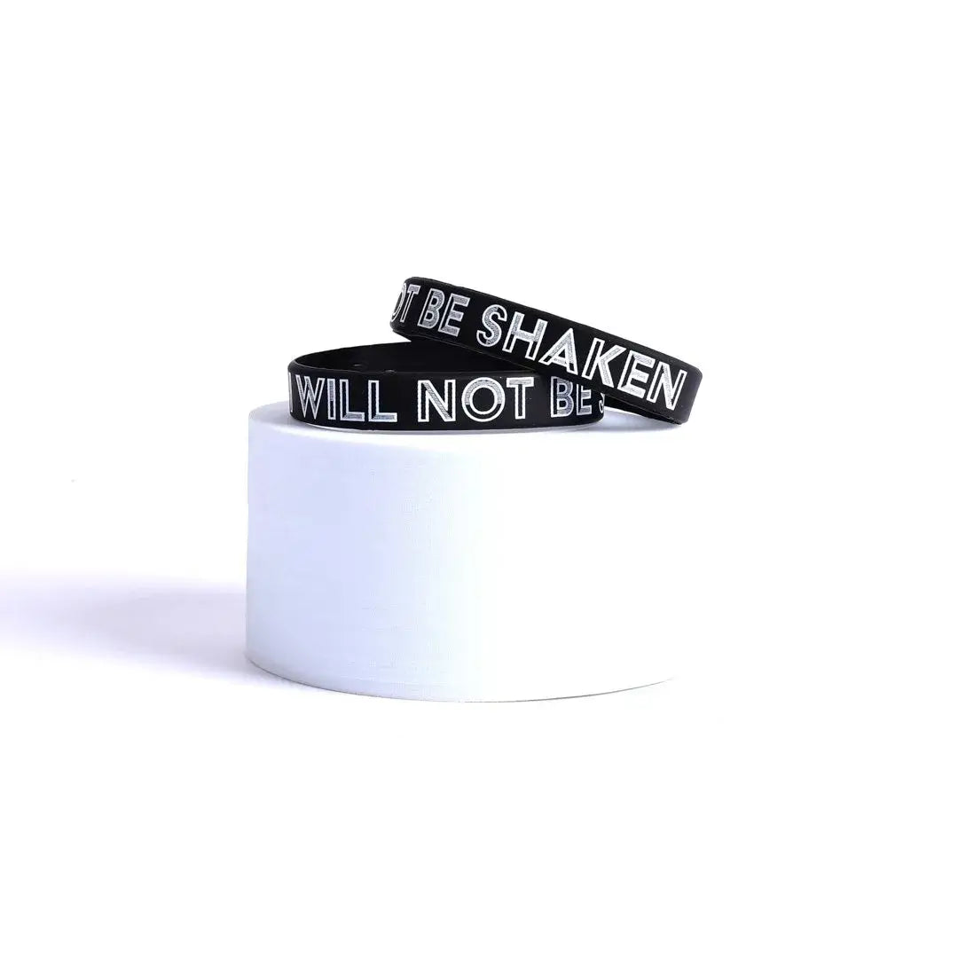 "Not Be Shaken" Silicone Wristband