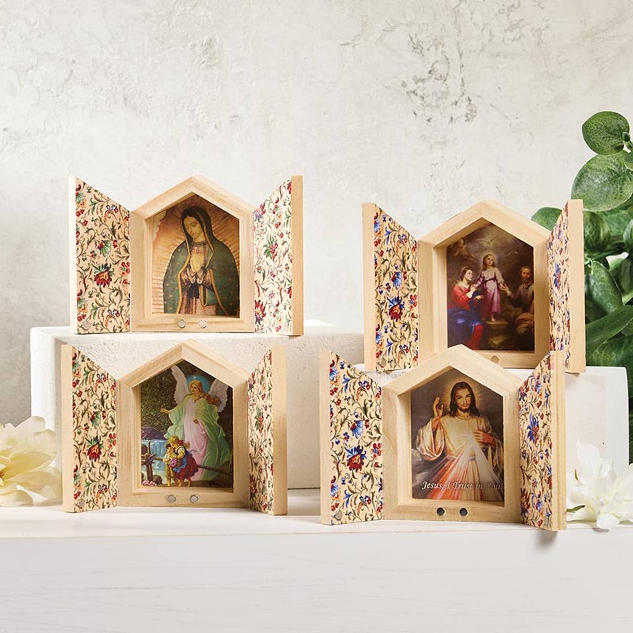 Holy Family Diptych 4x3"