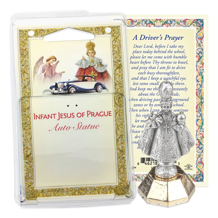 Infant of Prague Auto Statue