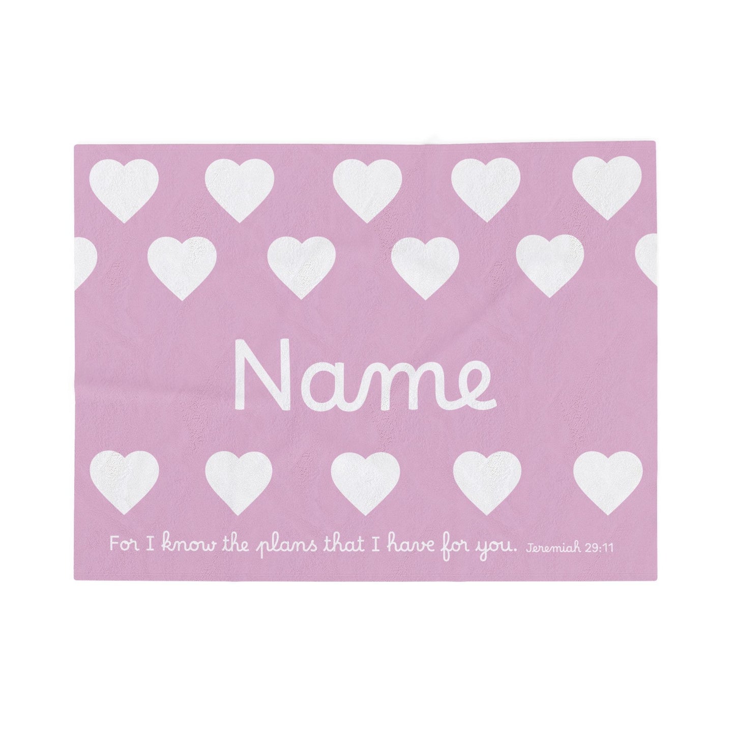 For I Know The Plans Personalized Blanky