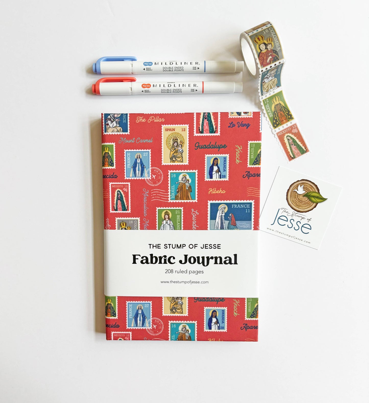 Ave Maria Post FABRIC Hardcover journal