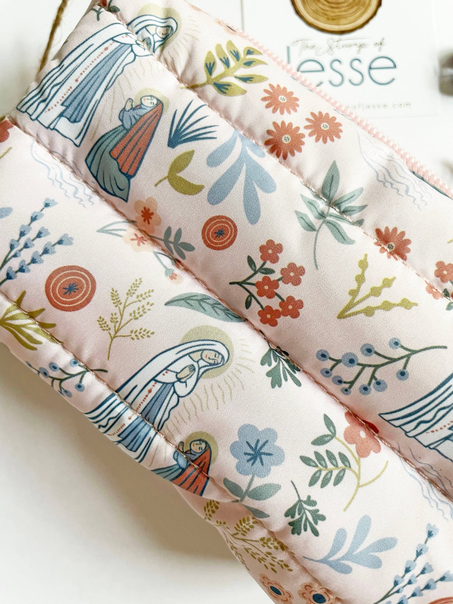 Our Lady of Lourdes Waterproof Puffer Pouch