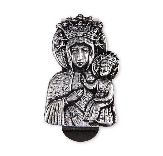 Our Lady of Czestochowa Auto Visor Clip