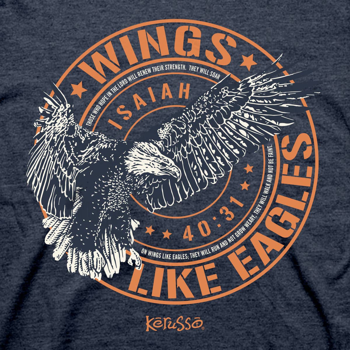 Wings Like Eagles Crest Tee