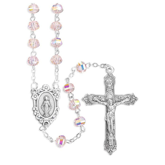 6mm Deluxe Faceted Rose Rosary