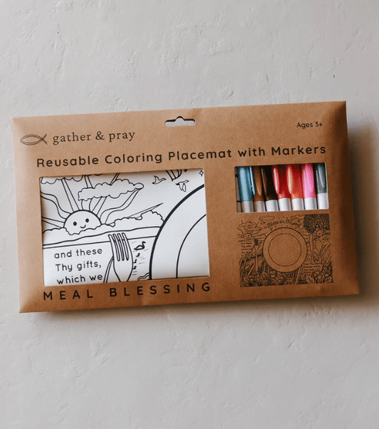 Meal Blessing Reusable Coloring Placemat