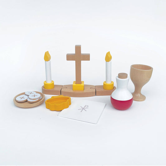 Children’s Wooden Church Play Set