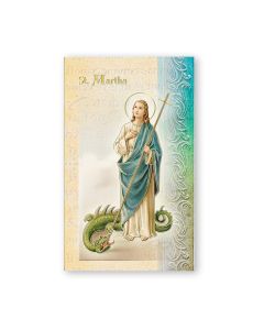 St. Martha Biography Card