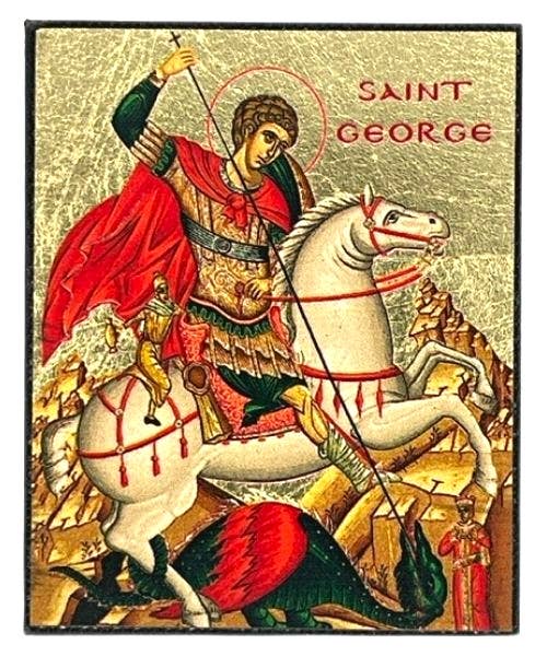 Saint George Silk Screen Icon Magnet