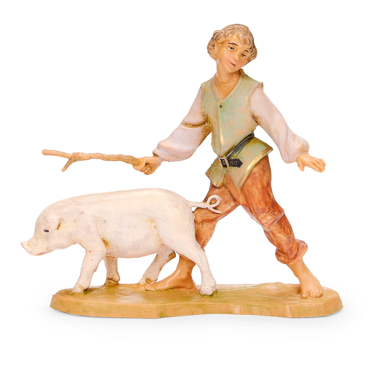 Fontanini 5" Scale Clement Boy With Pig Nativity Figure