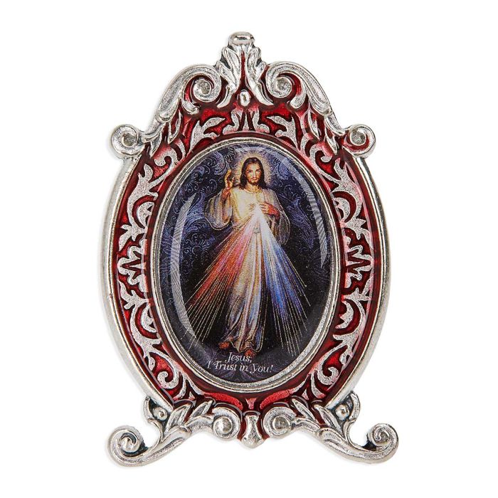 2.5" Divine Mercy Metal Plaque