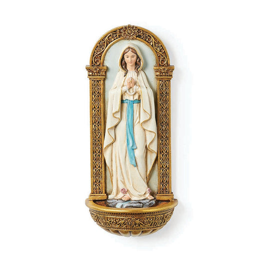 7.25"H LOURDES WATER FONT