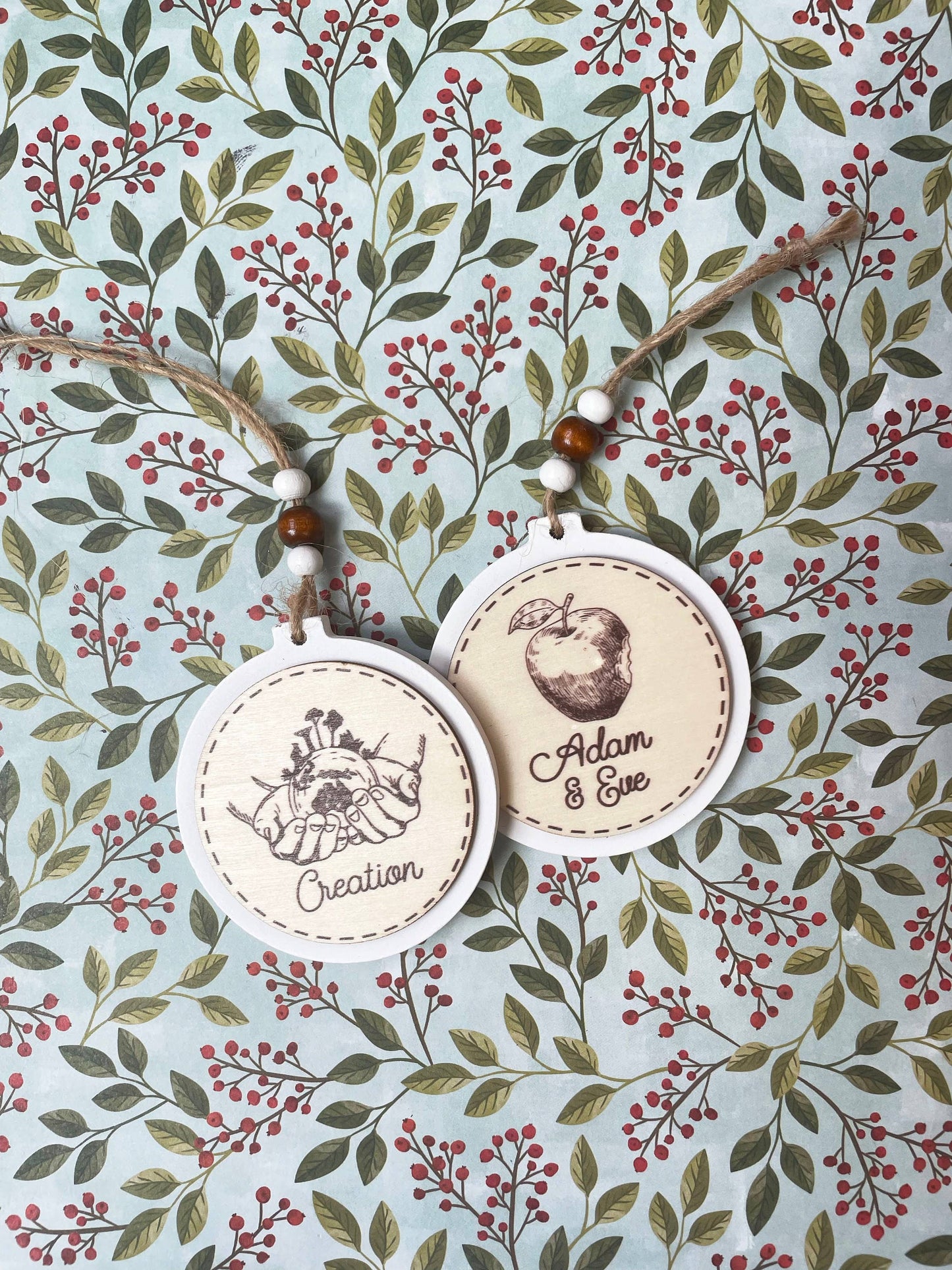 Jesse Tree Handmade Christmas Ornaments