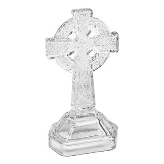 6-3/4" Glass Celtic Standing Cross