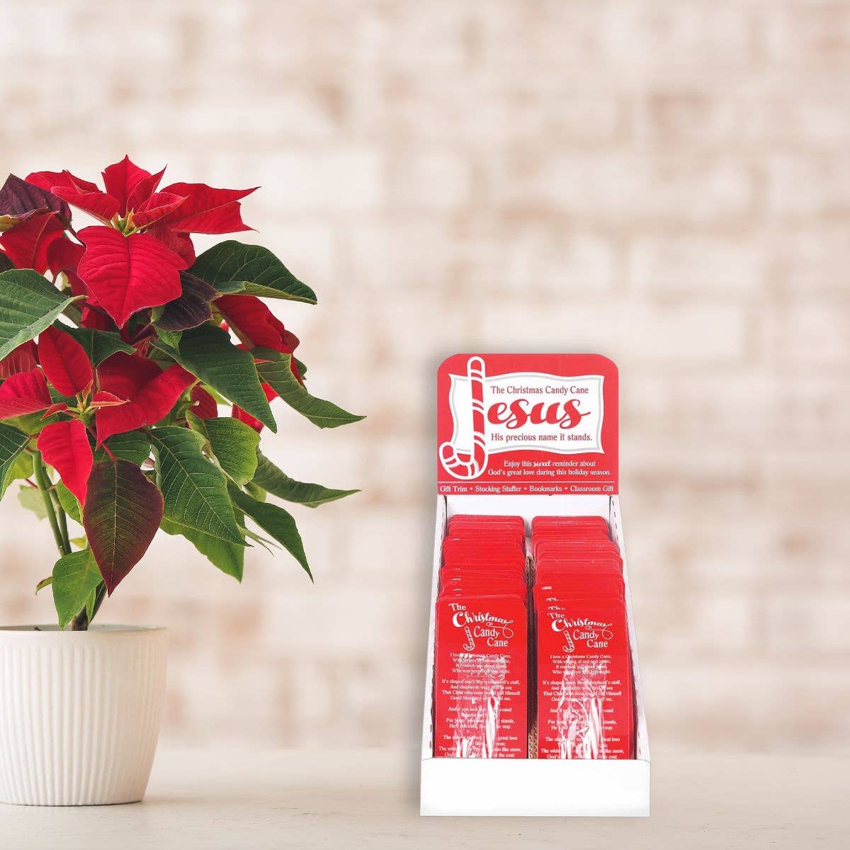 The Christmas Candy Cane Bookcard Bookmark