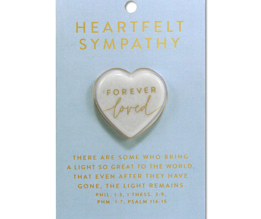 LCP Heart Stone Card Heartfelt Sympathy