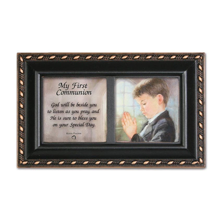 First Communion Boy Music Box