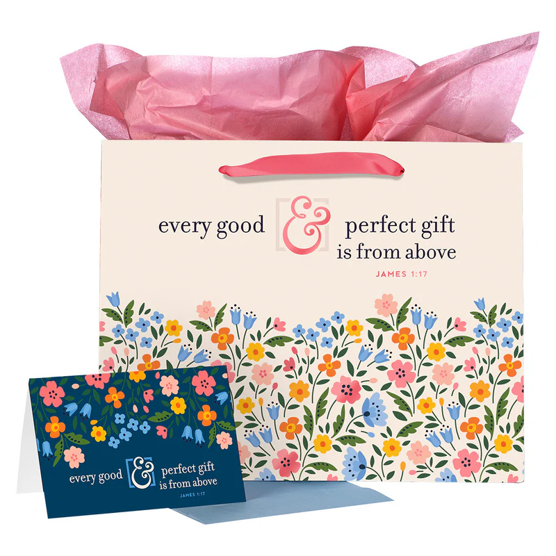 Large Scripture Gift Bag with Card & Tissue
