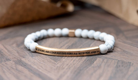 Be Strong And Courageous Bracelet Josh. 1:9 Bracelet